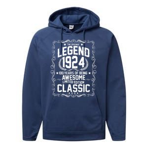 The Original Legend 1924 100th Birthday Performance Fleece Hoodie