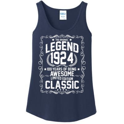 The Original Legend 1924 100th Birthday Ladies Essential Tank