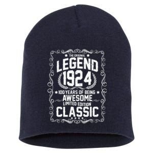 The Original Legend 1924 100th Birthday Short Acrylic Beanie