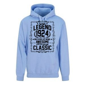 The Original Legend 1924 100th Birthday Unisex Surf Hoodie