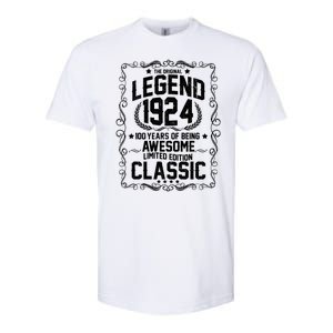 The Original Legend 1924 100th Birthday Softstyle CVC T-Shirt