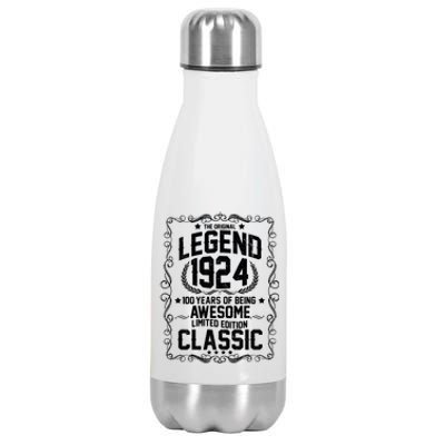 The Original Legend 1924 100th Birthday Stainless Steel Insulated Water Bottle