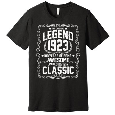 The Original Legend 1923 100th Birthday Premium T-Shirt