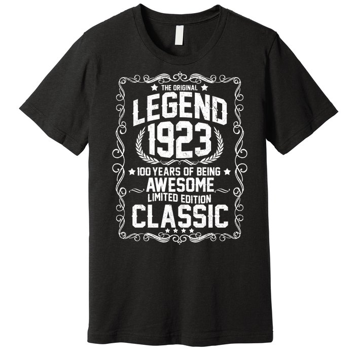 The Original Legend 1923 100th Birthday Premium T-Shirt