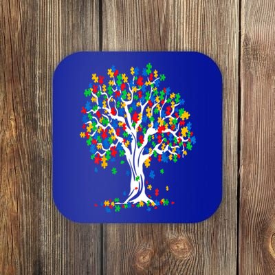 Tree Of Life Autism Awareness Month Funny Asd Supporter Funny Gift Coaster