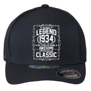 The Original Legend 1934 90th Birthday Flexfit Unipanel Trucker Cap