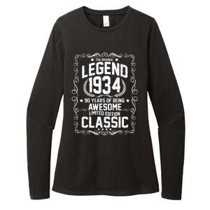 The Original Legend 1934 90th Birthday Womens CVC Long Sleeve Shirt