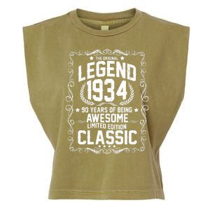 The Original Legend 1934 90th Birthday Garment-Dyed Women's Muscle Tee