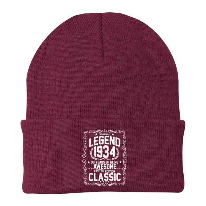 The Original Legend 1934 90th Birthday Knit Cap Winter Beanie