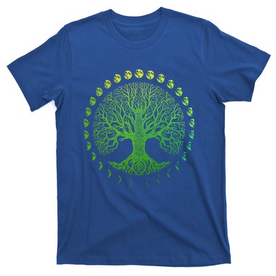 Tree Of Life Phases Of The Moon Gift Funny Gift Earth Day Gift T-Shirt