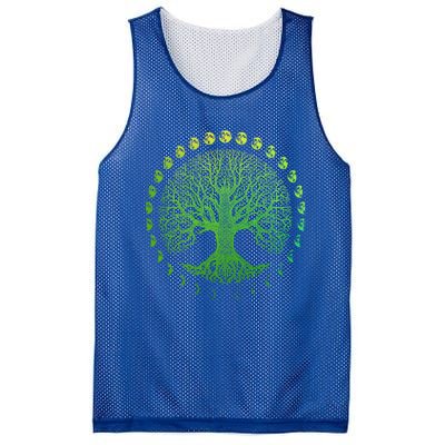 Tree Of Life Phases Of The Moon Gift Funny Gift Earth Day Gift Mesh Reversible Basketball Jersey Tank