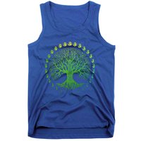 Tree Of Life Phases Of The Moon Gift Funny Gift Earth Day Gift Tank Top