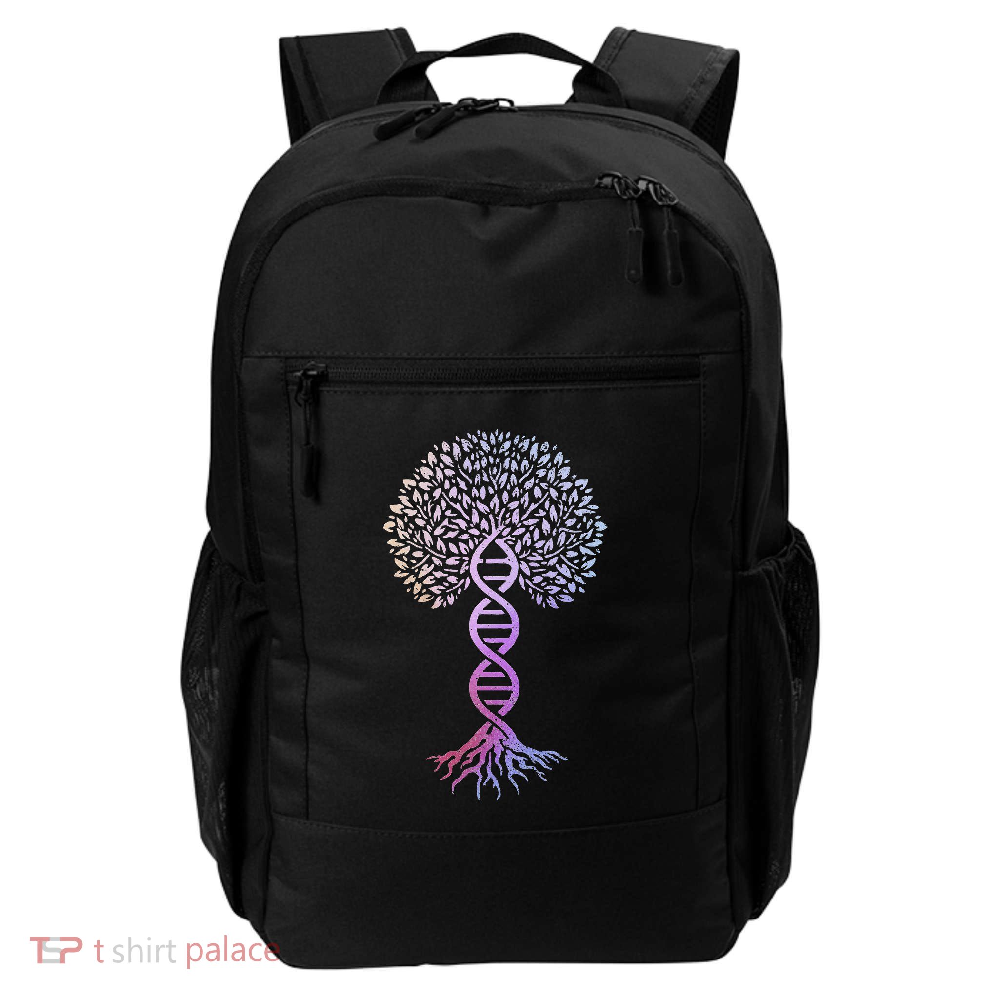 Tree Of Life Dna Science Genetics Earth Day Genealogy Daily Commute Backpack