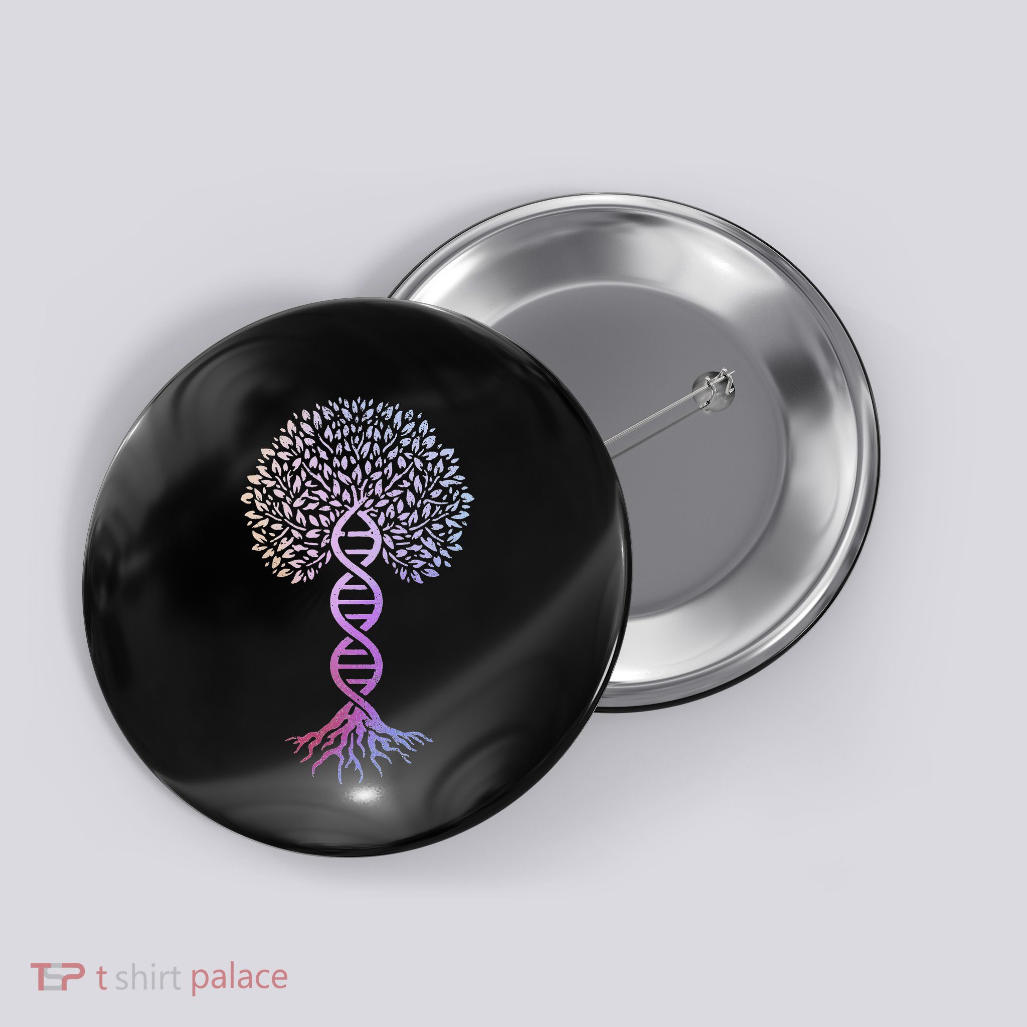 Tree Of Life Dna Science Genetics Earth Day Genealogy Button
