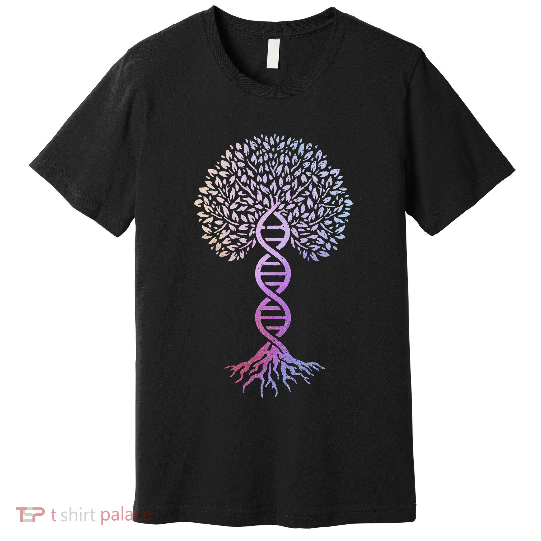 Tree Of Life Dna Science Genetics Earth Day Genealogy Premium T-Shirt