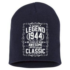 The Original Legend 1944 80th Birthday Short Acrylic Beanie