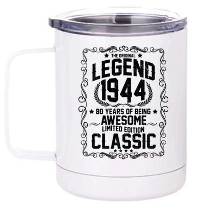 The Original Legend 1944 80th Birthday 12 oz Stainless Steel Tumbler Cup