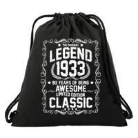 The Original Legend 1933 90th Birthday Drawstring Bag