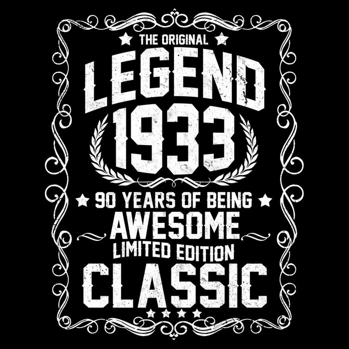 The Original Legend 1933 90th Birthday Drawstring Bag