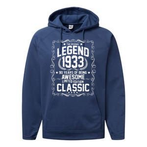 The Original Legend 1933 90th Birthday Performance Fleece Hoodie