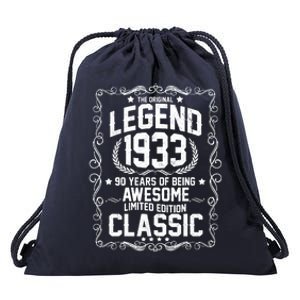 The Original Legend 1933 90th Birthday Drawstring Bag