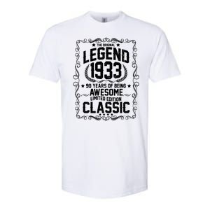 The Original Legend 1933 90th Birthday Softstyle CVC T-Shirt