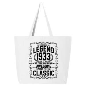 The Original Legend 1933 90th Birthday 25L Jumbo Tote