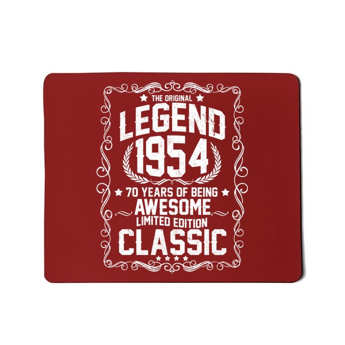 The Original Legend 1954 70th Birthday Mousepad