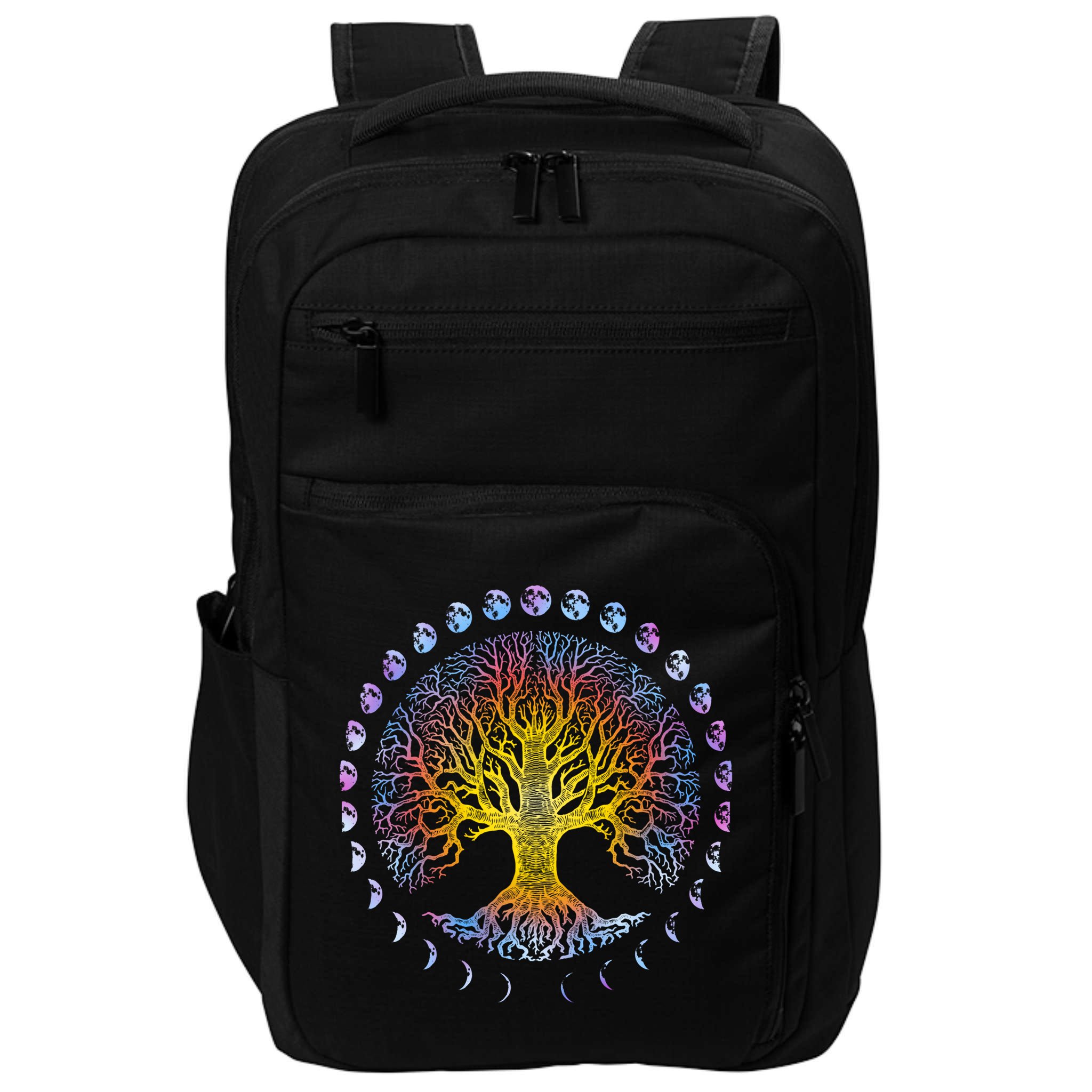 Tree Of Life Phases Of The Moon Gift Cute Gift Winter Tree Gift Impact Tech Backpack
