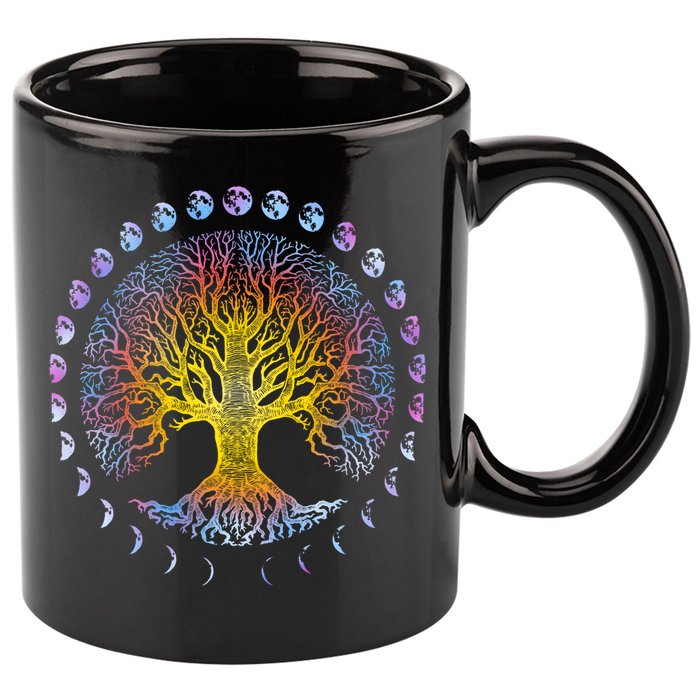 Tree Of Life Phases Of The Moon Gift Cute Gift Winter Tree Gift 11oz C Handle Ceramic Mug