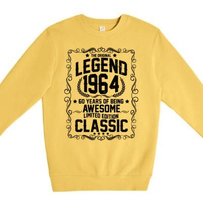 The Original Legend 1964 60th Birthday Premium Crewneck Sweatshirt