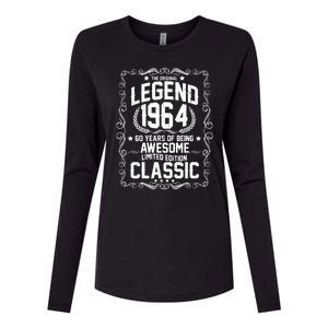 The Original Legend 1964 60th Birthday Womens Cotton Relaxed Long Sleeve T-Shirt