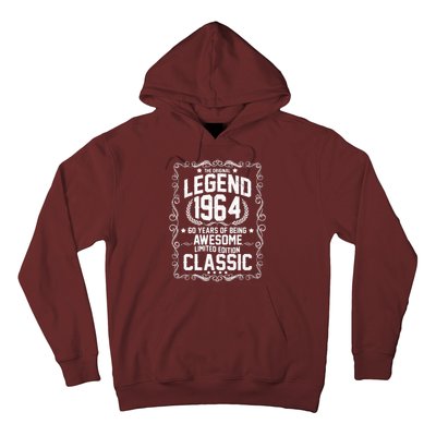 The Original Legend 1964 60th Birthday Hoodie