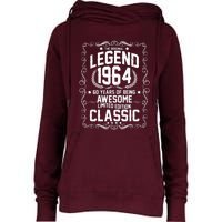 The Original Legend 1964 60th Birthday Womens Funnel Neck Pullover Hood