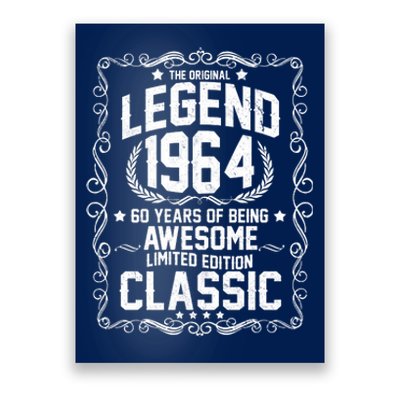 The Original Legend 1964 60th Birthday Poster