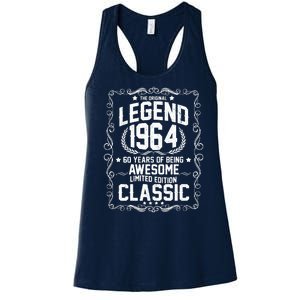 The Original Legend 1964 60th Birthday Women's Racerback Tank