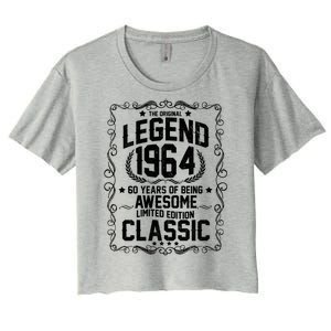 The Original Legend 1964 60th Birthday Women's Crop Top Tee