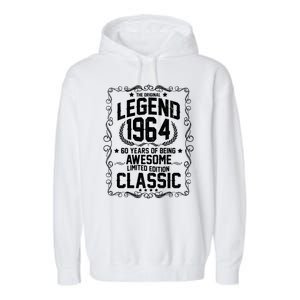 The Original Legend 1964 60th Birthday Garment-Dyed Fleece Hoodie