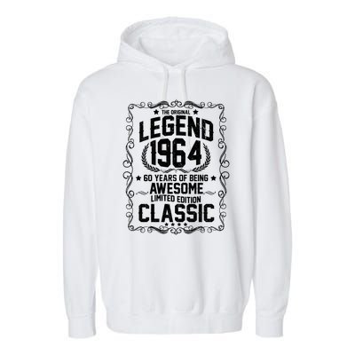 The Original Legend 1964 60th Birthday Garment-Dyed Fleece Hoodie