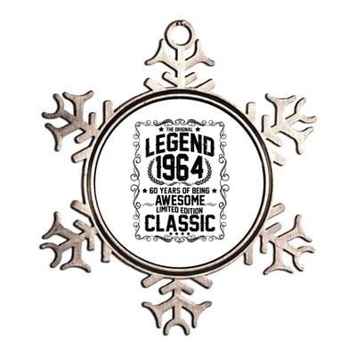 The Original Legend 1964 60th Birthday Metallic Star Ornament