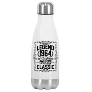 The Original Legend 1964 60th Birthday Stainless Steel Insulated Water Bottle