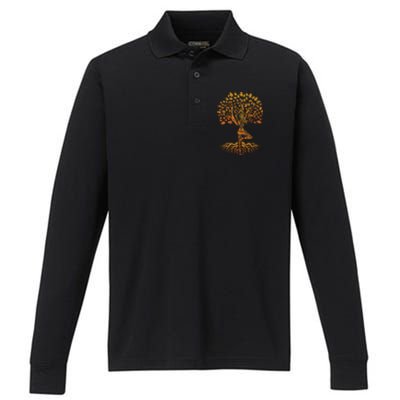 Tree Of Life Yoga Chakra Haka Performance Long Sleeve Polo