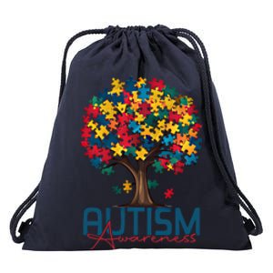 Tree Of Life Autism Awareness Month Funny Asd Supporter Gift Drawstring Bag