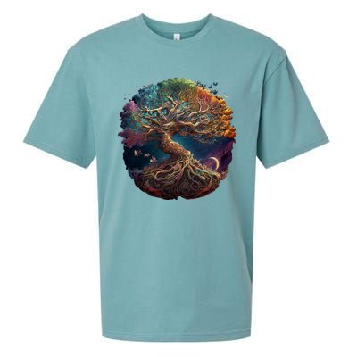 Tree Of Life Gift The Tree Of Life Meditation Sueded Cloud Jersey T-Shirt