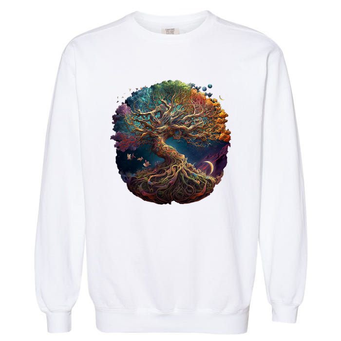 Tree Of Life Gift The Tree Of Life Meditation Garment-Dyed Sweatshirt