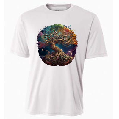 Tree Of Life Gift The Tree Of Life Meditation Cooling Performance Crew T-Shirt