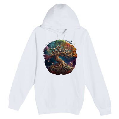 Tree Of Life Gift The Tree Of Life Meditation Premium Pullover Hoodie