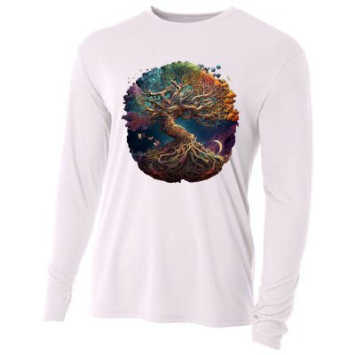 Tree Of Life Gift The Tree Of Life Meditation Cooling Performance Long Sleeve Crew