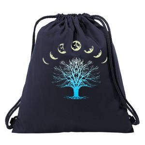 Tree Of Life Spiritual Moonphases For Yoga Drawstring Bag