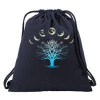 Tree Of Life Spiritual Moonphases For Yoga Drawstring Bag